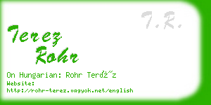 terez rohr business card